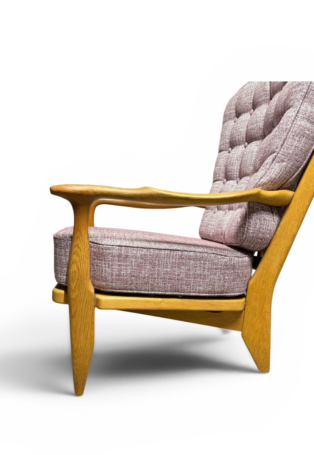 Fauteuil “Edouard” en chêne par Guillerme & Chambron pour Votre Maison
