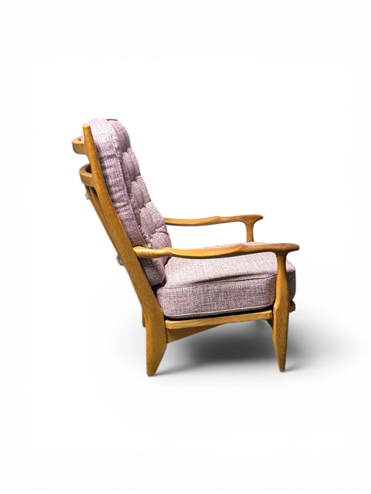 Fauteuil “Edouard” en chêne par Guillerme & Chambron pour Votre Maison