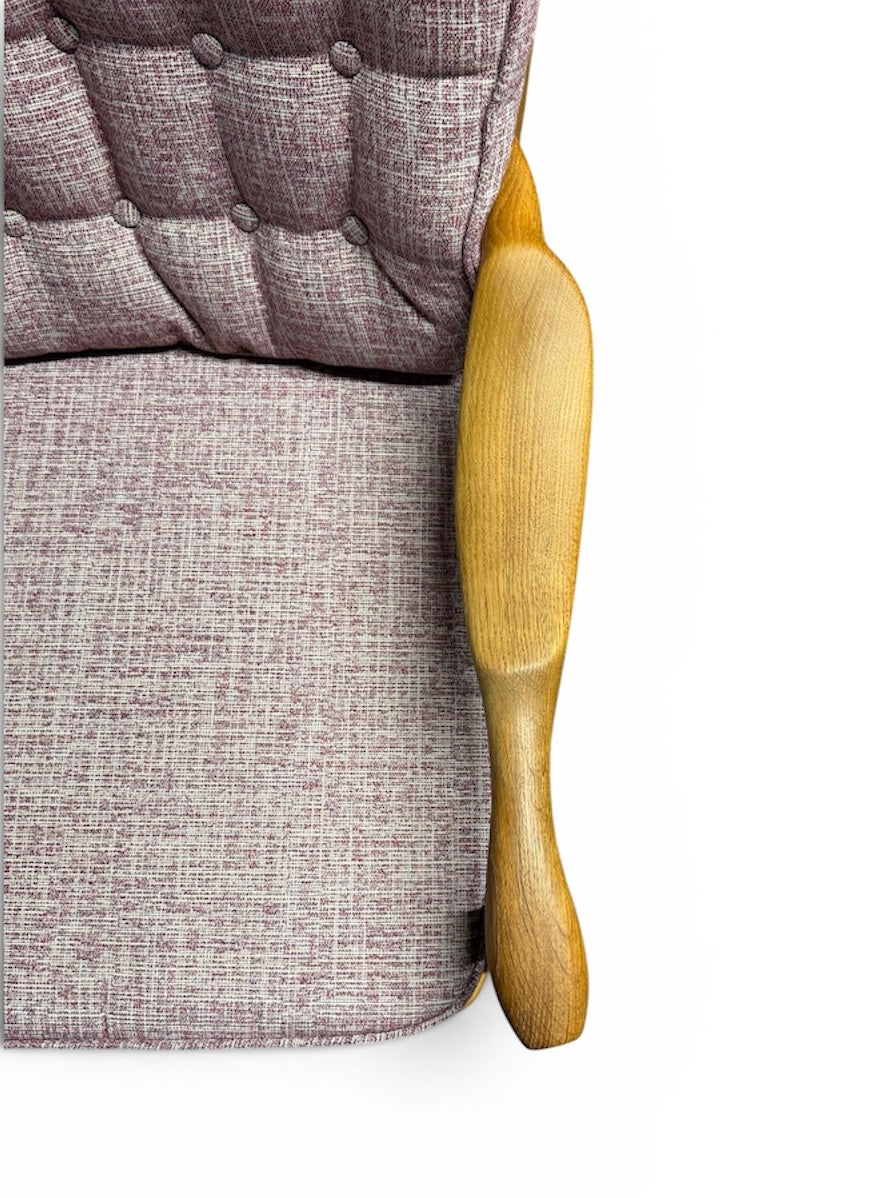 Fauteuil “Edouard” en chêne par Guillerme & Chambron pour Votre Maison