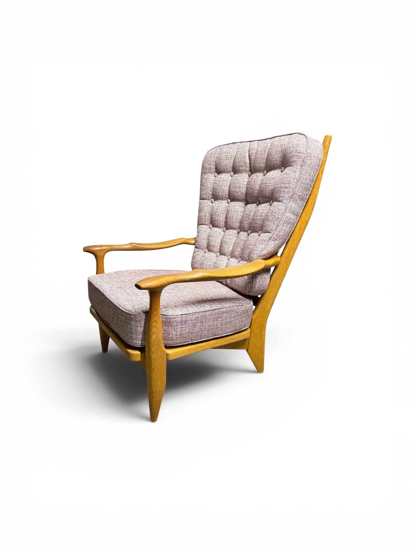 Fauteuil “Edouard” en chêne par Guillerme & Chambron pour Votre Maison