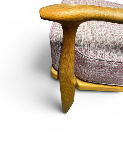 Fauteuil “Edouard” en chêne par Guillerme & Chambron pour Votre Maison