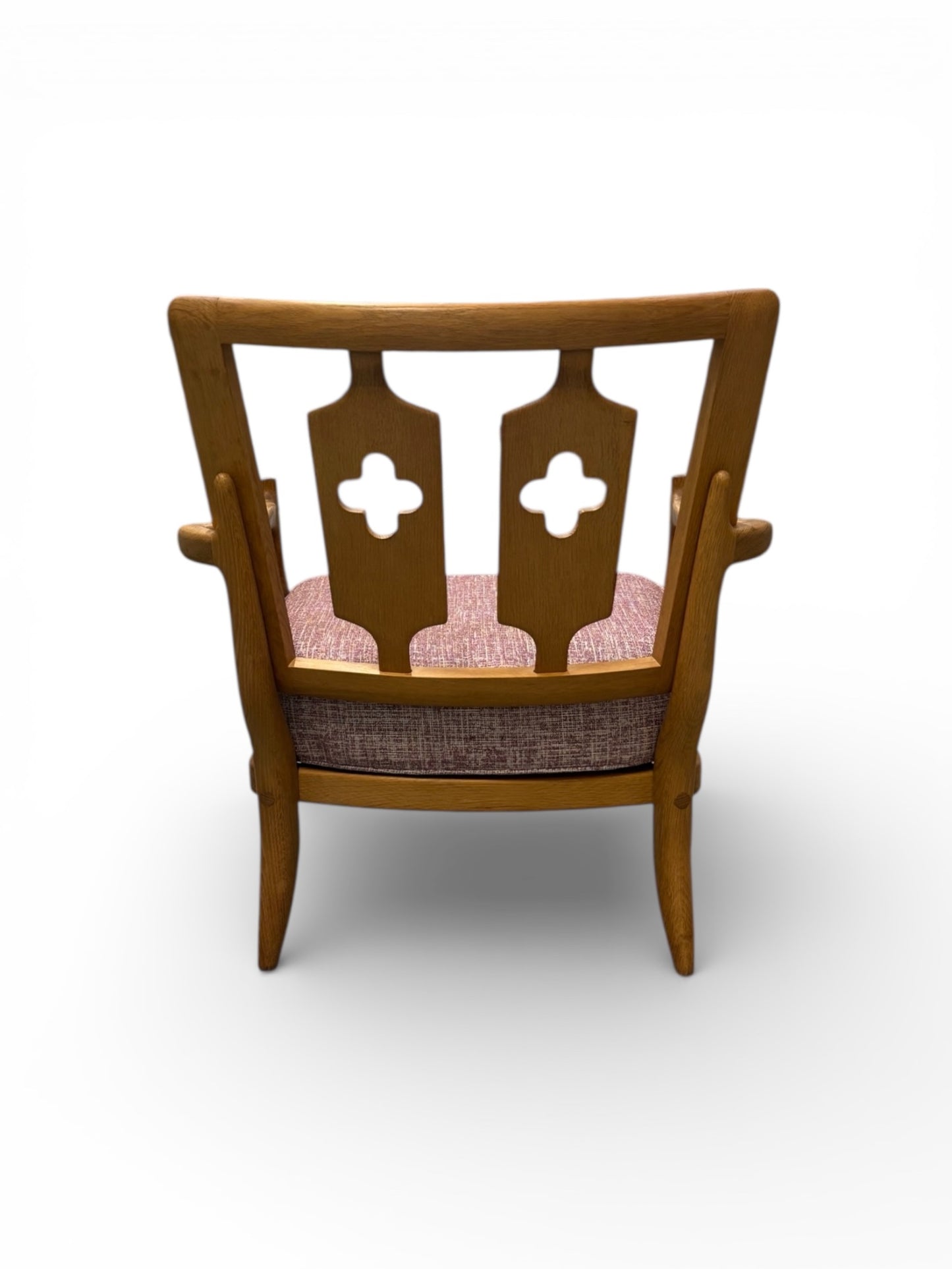 Fauteuil “José” en chêne massif par Guillerme & Chambron pour Votre Maison