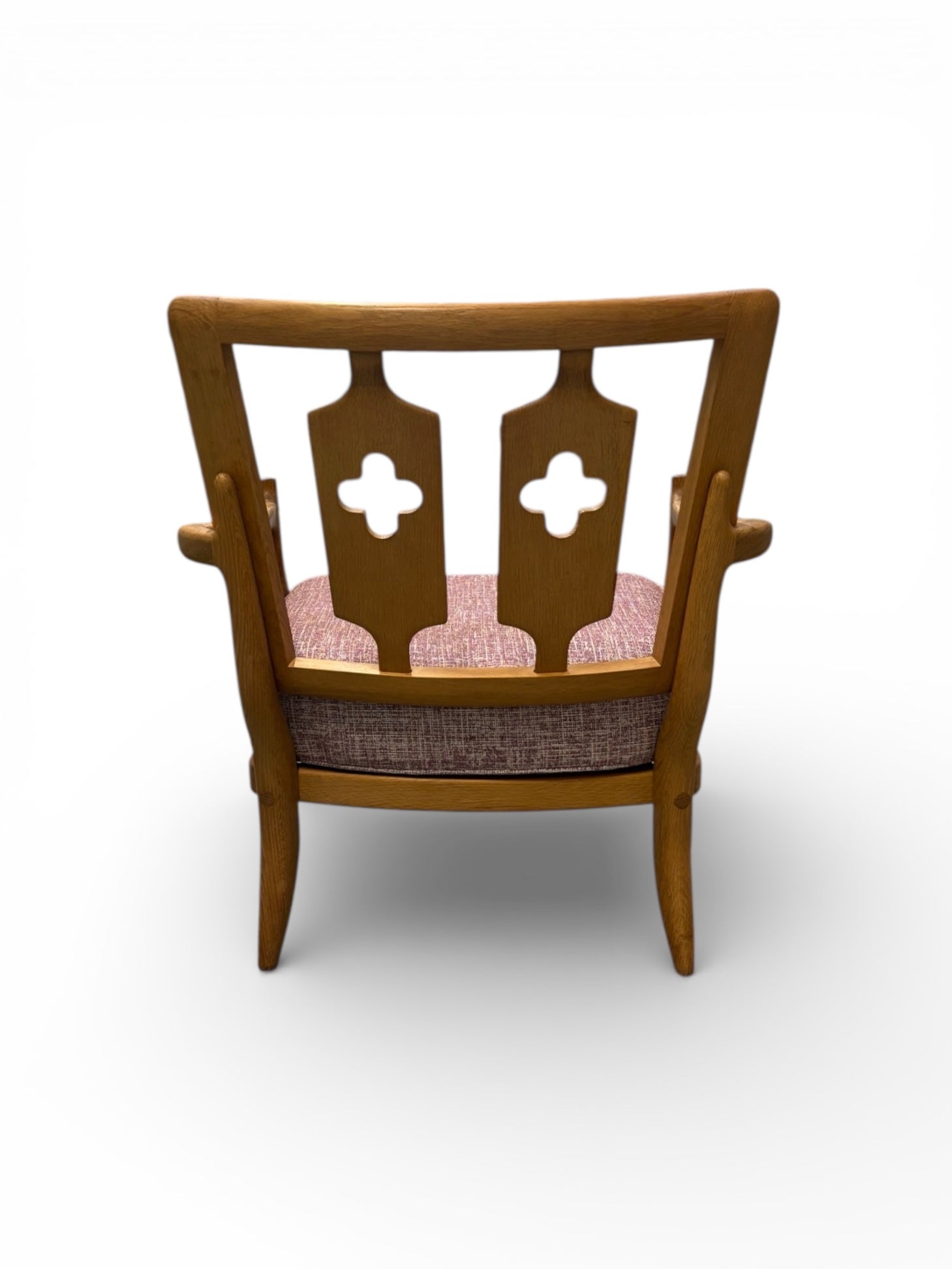 Fauteuil “José” en chêne massif par Guillerme & Chambron pour Votre Maison