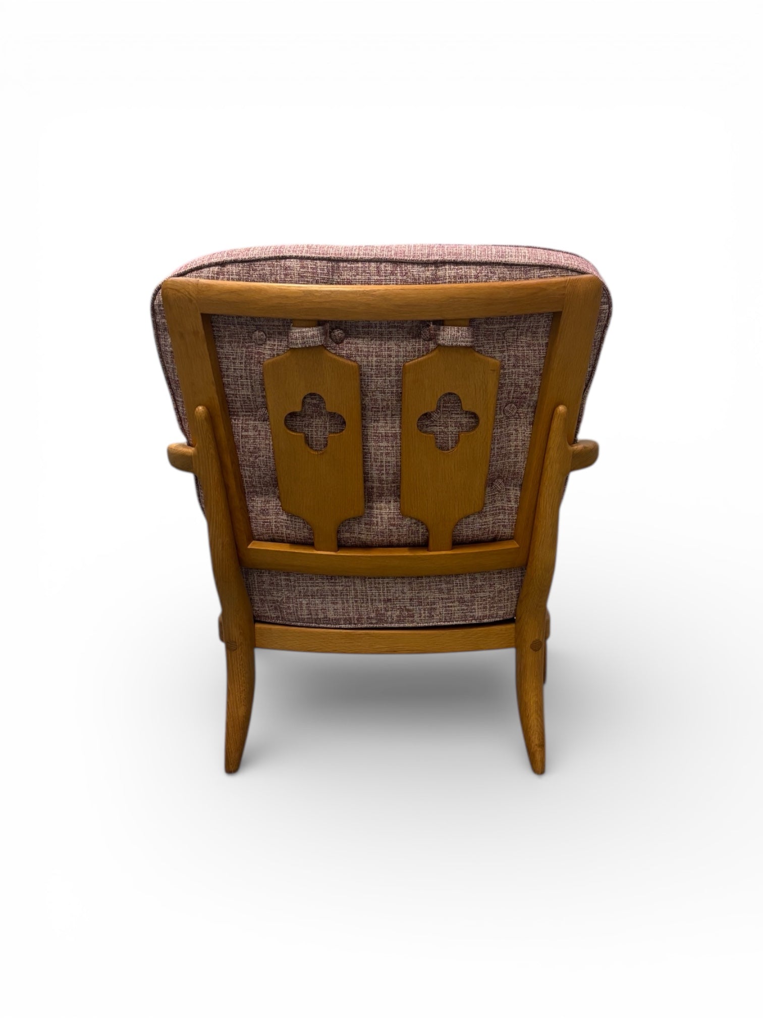 Fauteuil “José” en chêne massif par Guillerme & Chambron pour Votre Maison