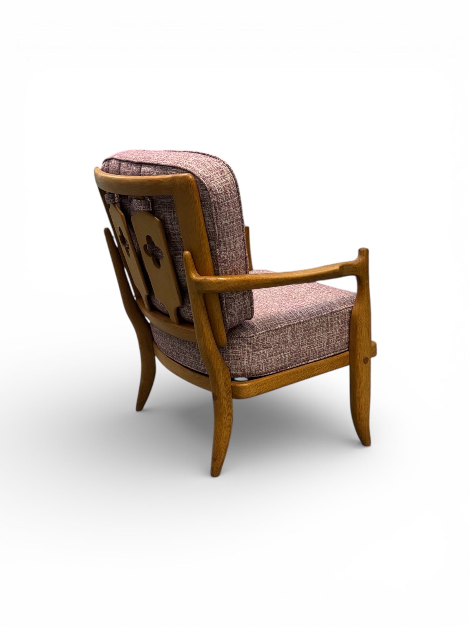 Fauteuil “José” en chêne massif par Guillerme & Chambron pour Votre Maison