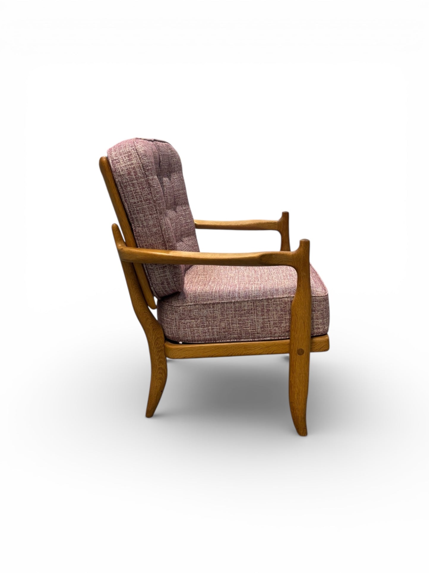 Fauteuil “José” en chêne massif par Guillerme & Chambron pour Votre Maison