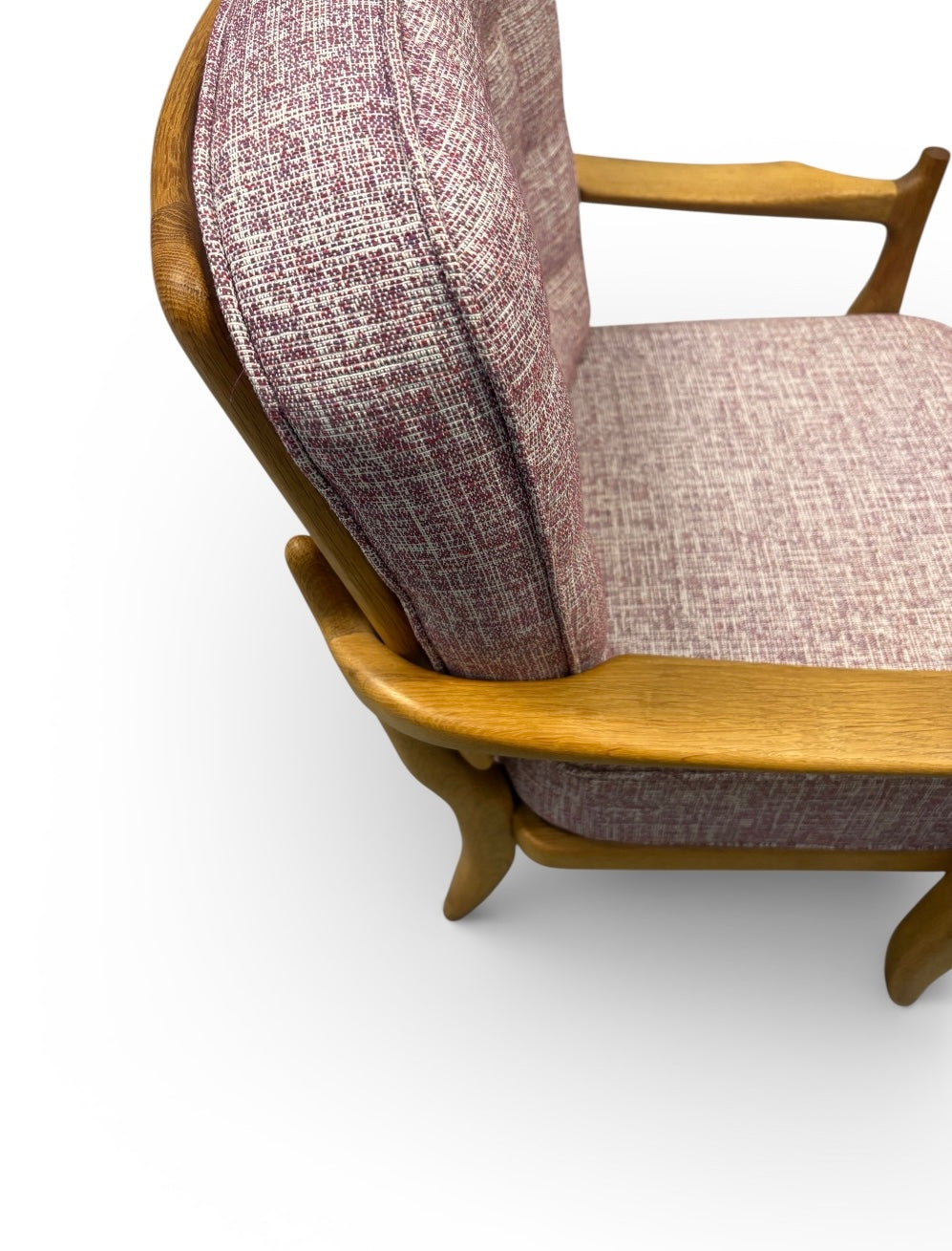 Fauteuil “José” en chêne massif par Guillerme & Chambron pour Votre Maison