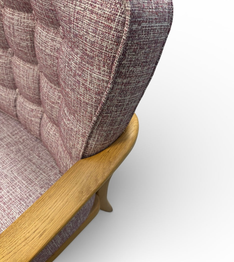 Fauteuil “José” en chêne massif par Guillerme & Chambron pour Votre Maison