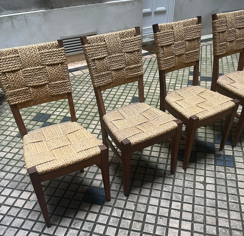 Suite de 4 chaises par Audoux-Minet