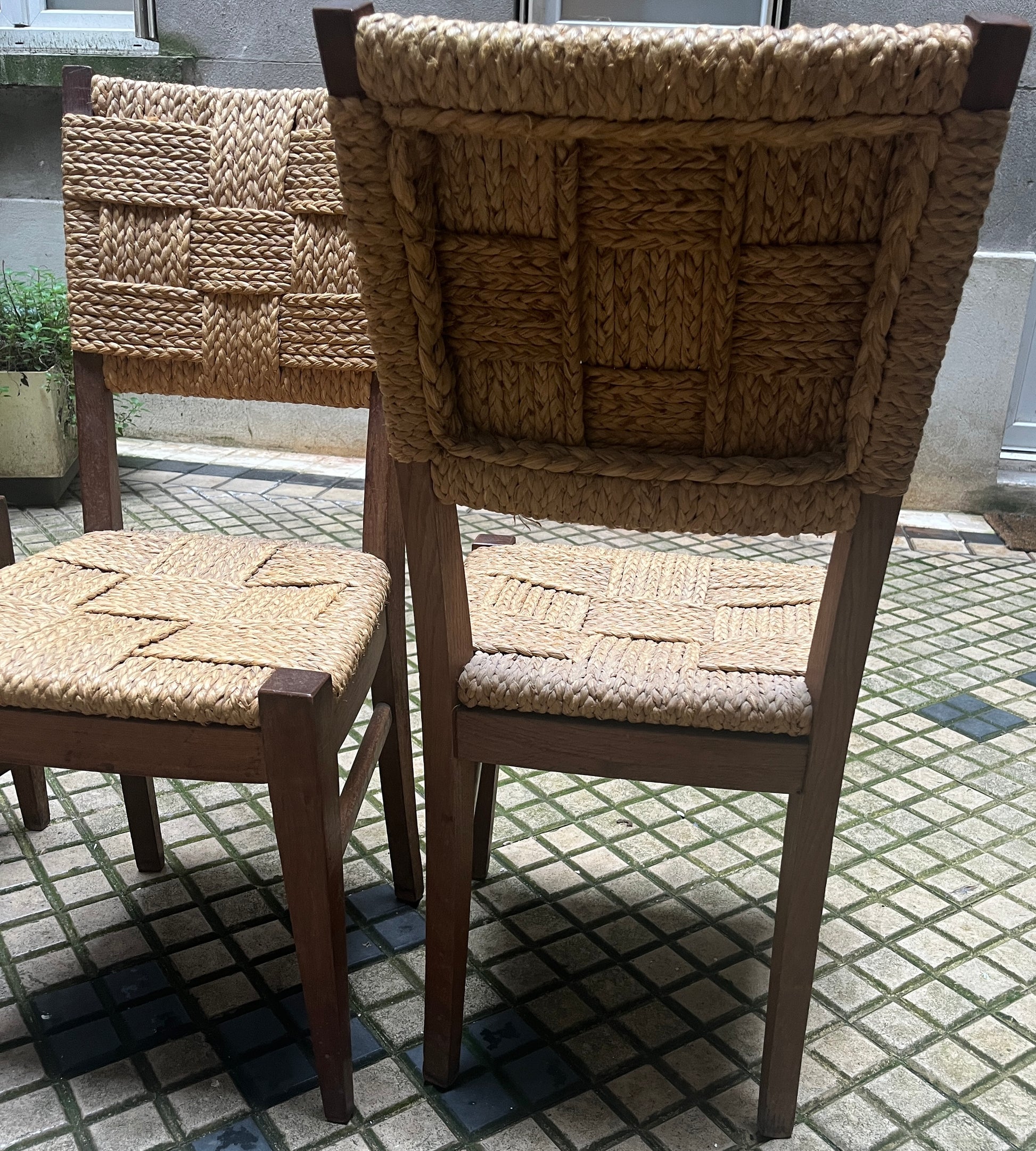 Suite de 4 chaises par Audoux-Minet