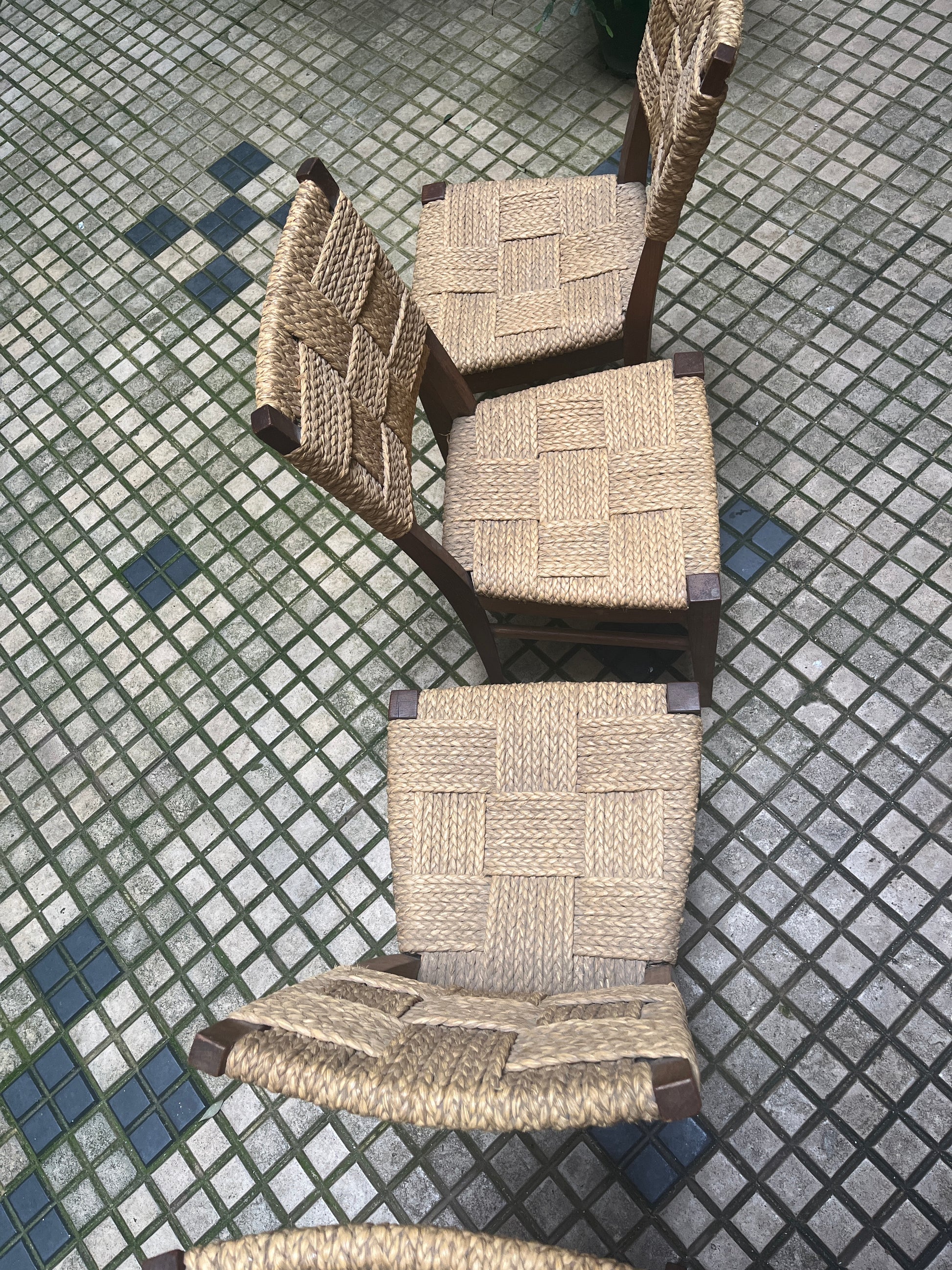 Suite de 4 chaises par Audoux-Minet