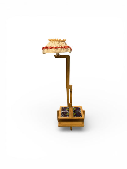 Lampadaire en chêne et céramique par Guillerme & Chambron pour Votre Maison