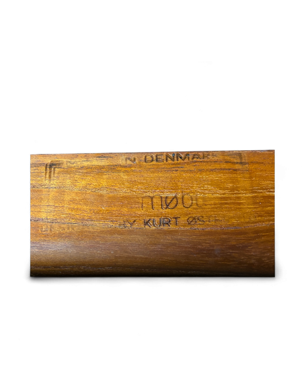 Ensemble de quatre chaises en teck massif par Kurt Østervig pour K.P. Møbler, design danois des années 1960.