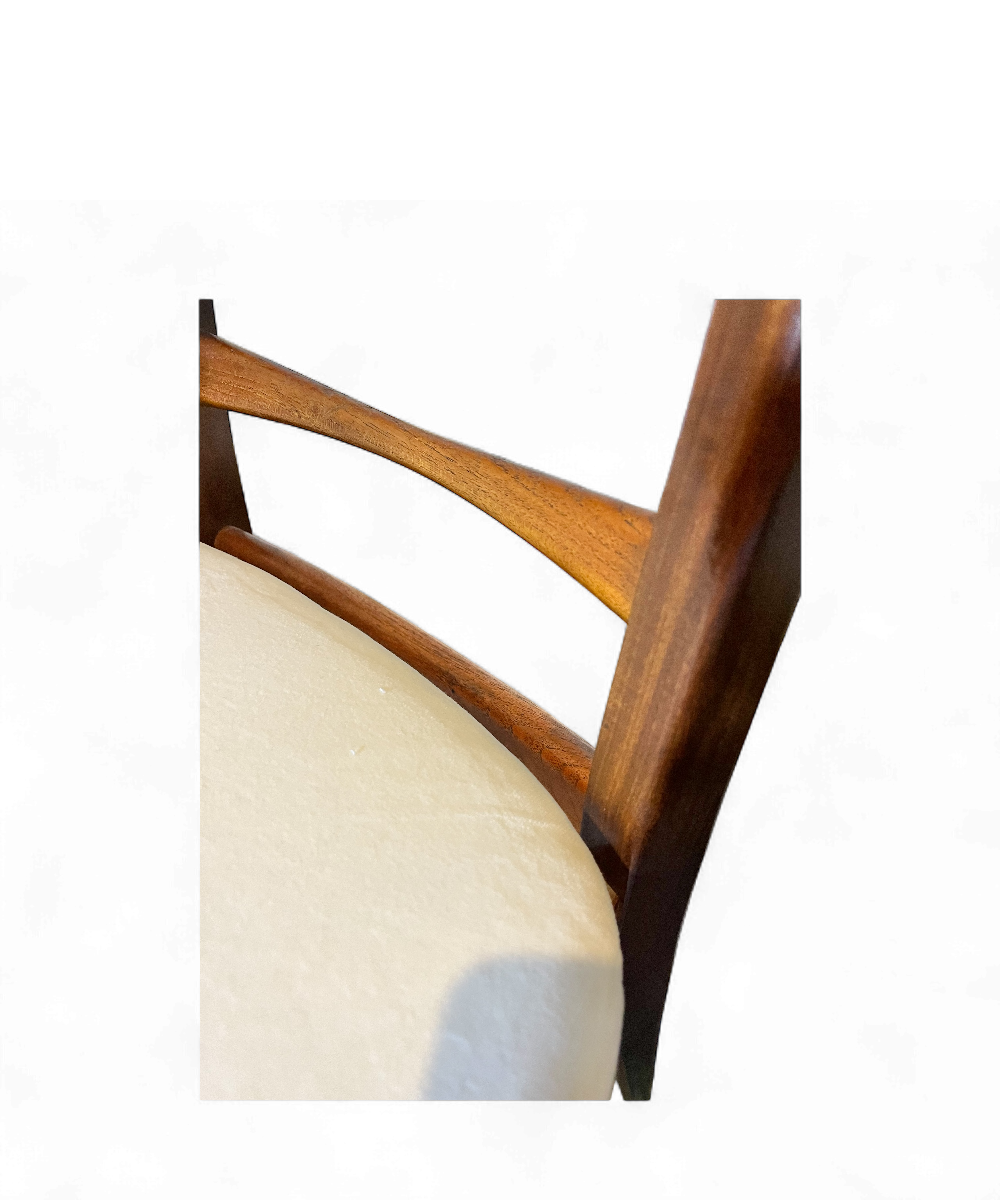 Ensemble de 4 chaises “Lis” par Niels Koefoed pour Koefoeds Hornslet, en palissandre de Rio, design danois de 1961.