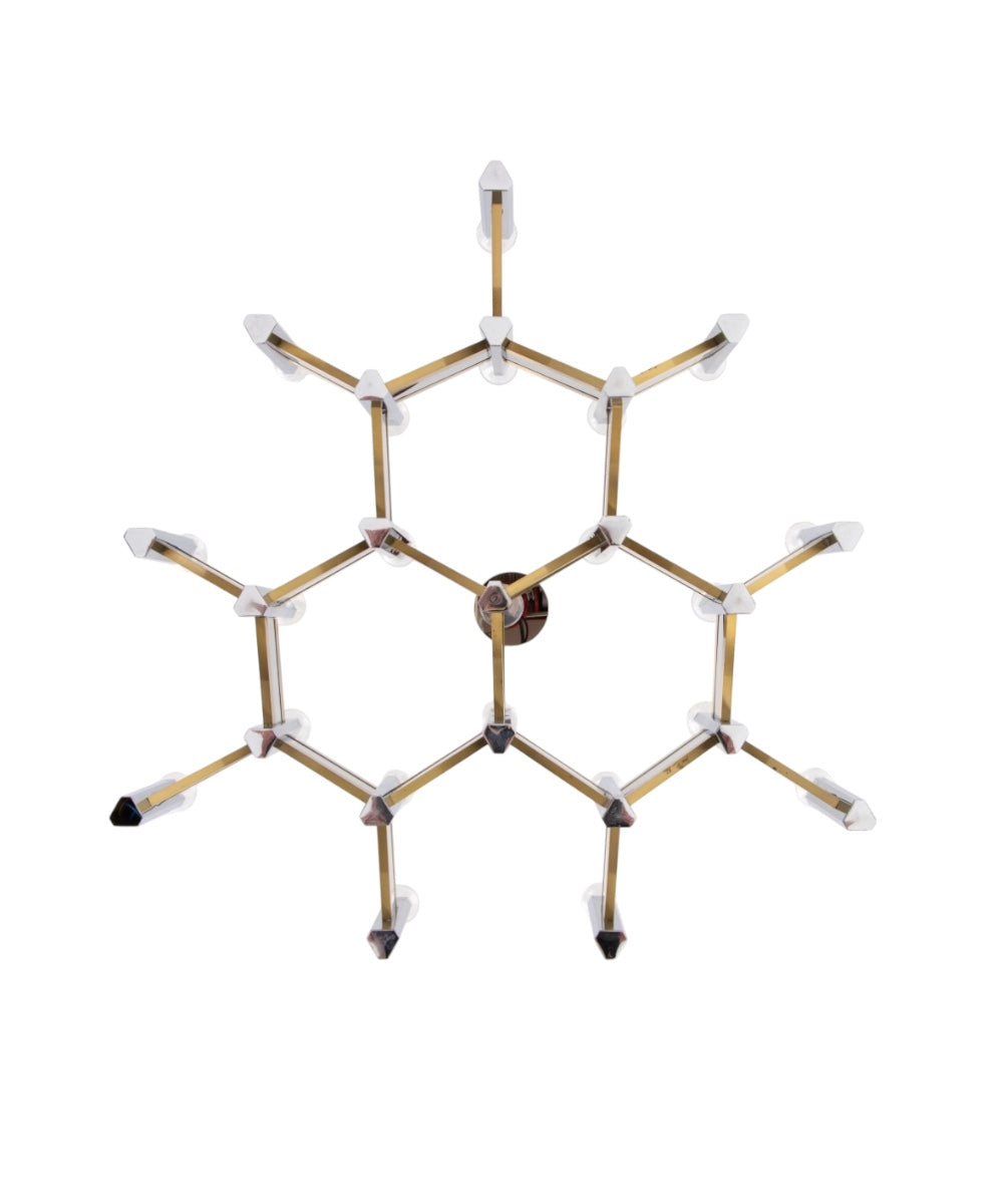 Suspension vintage Gaetano Sciolari modèle Chevron – 1970
