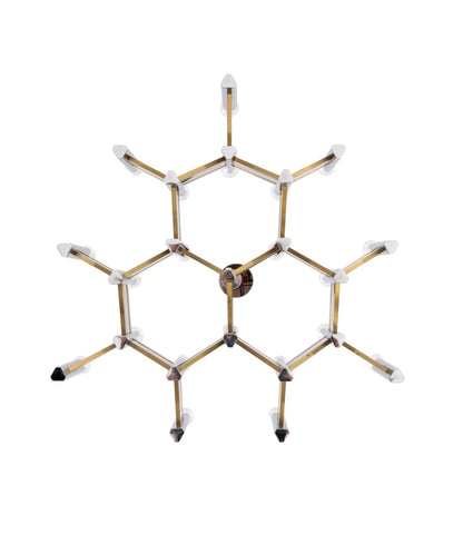 Suspension vintage Gaetano Sciolari modèle Chevron – 1970