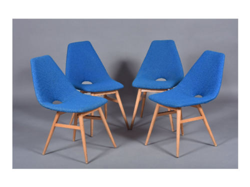 4 chaises de Burian & Szek pour RZKIV